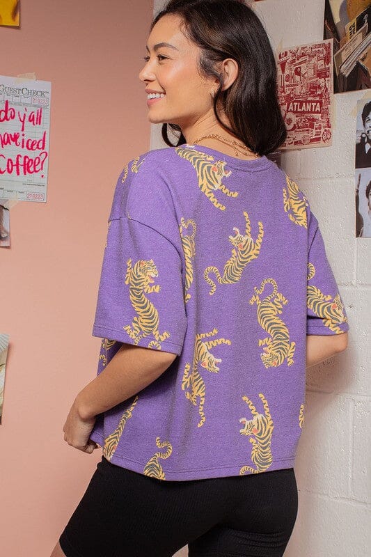 Vintage Purple Tiger Tee 12pm by Mon Ami