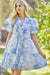 Patterned Toile Dress