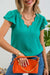 Scalloped Neck Tulip Sleeve Top