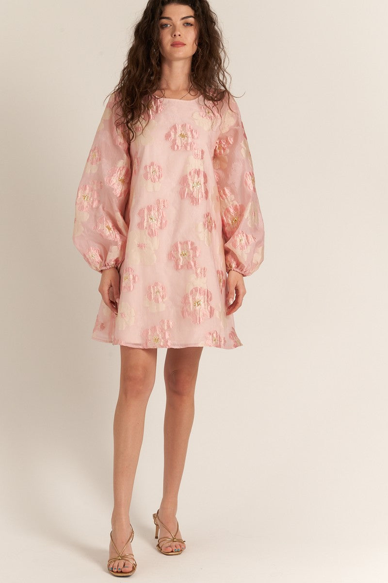 bubble sleeve organza mini dress Forever New