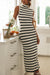 Striped Sleek Maxi Dress