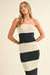 TUBE COLORBLOCK SWEATER MAXI DRESS