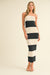 TUBE COLORBLOCK SWEATER MAXI DRESS