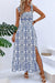 Blue Cobalt Medallion Print Maxi