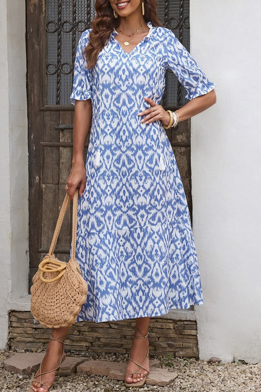 Blue Boho Maxi