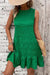 Green Bow Back Flowy Dress