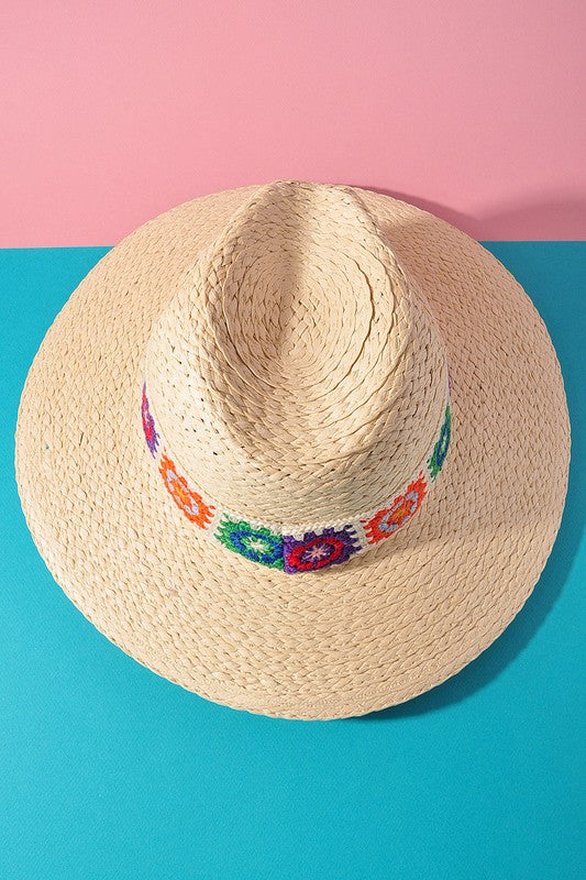 Crochet Band Panama Hat