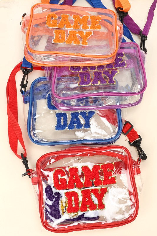 Game Day Crossbody Clear Bag