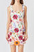 3D Floral Square Neck Dress