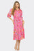 L/S Floral Wrap Dress