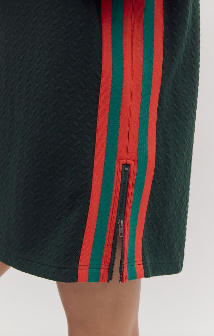 3/4 Raglan Sleeve Multicolor Band Dress Entro 