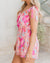 Abstract Tie Strap Wrap Front Romper pretty bash 