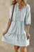 Acid Wash Retro Denim Dress Kentce 