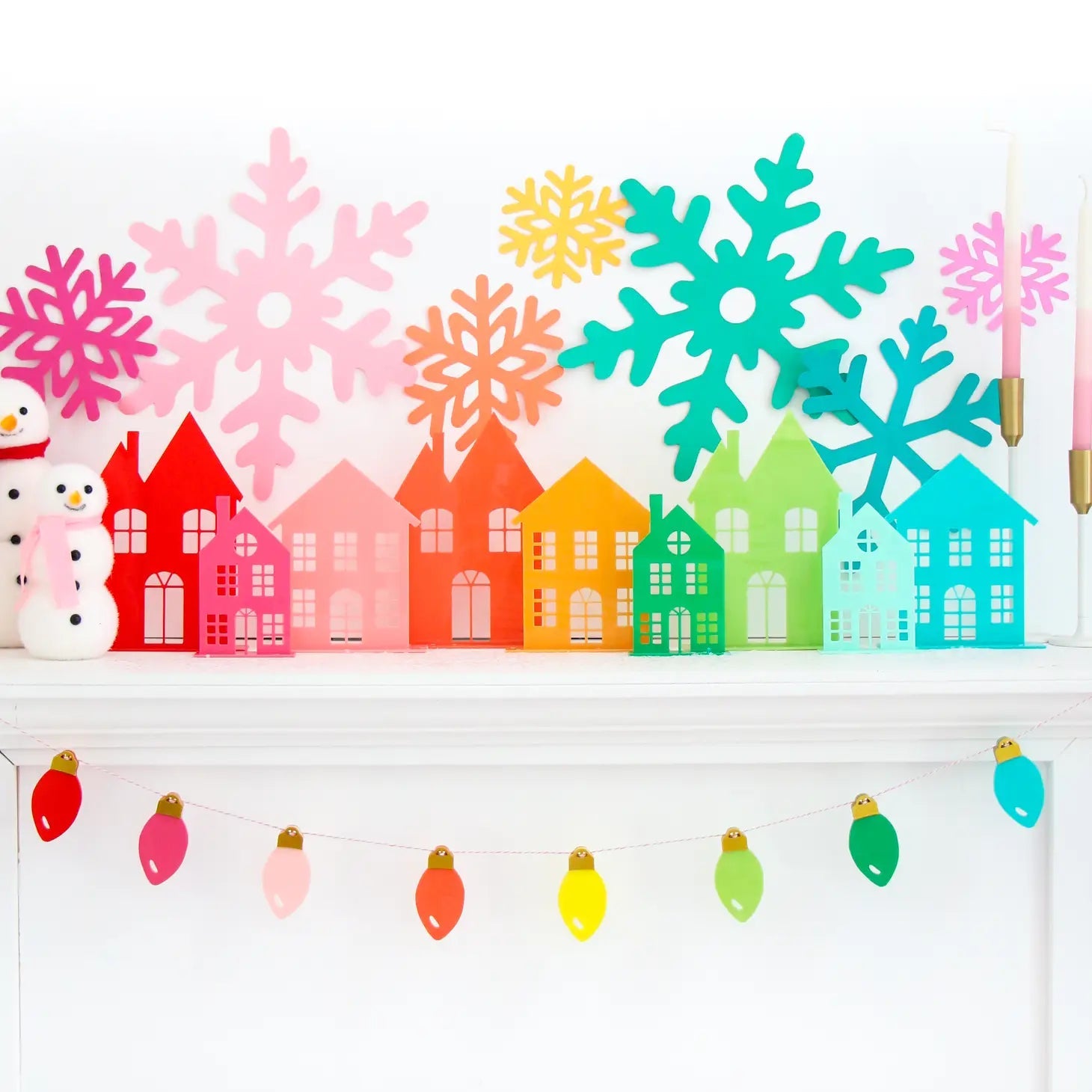 Acrylic Holiday House Sets Kailo Chic 