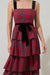 Arvada Plaid Mari Tiered Midi Dress Sugarlips 