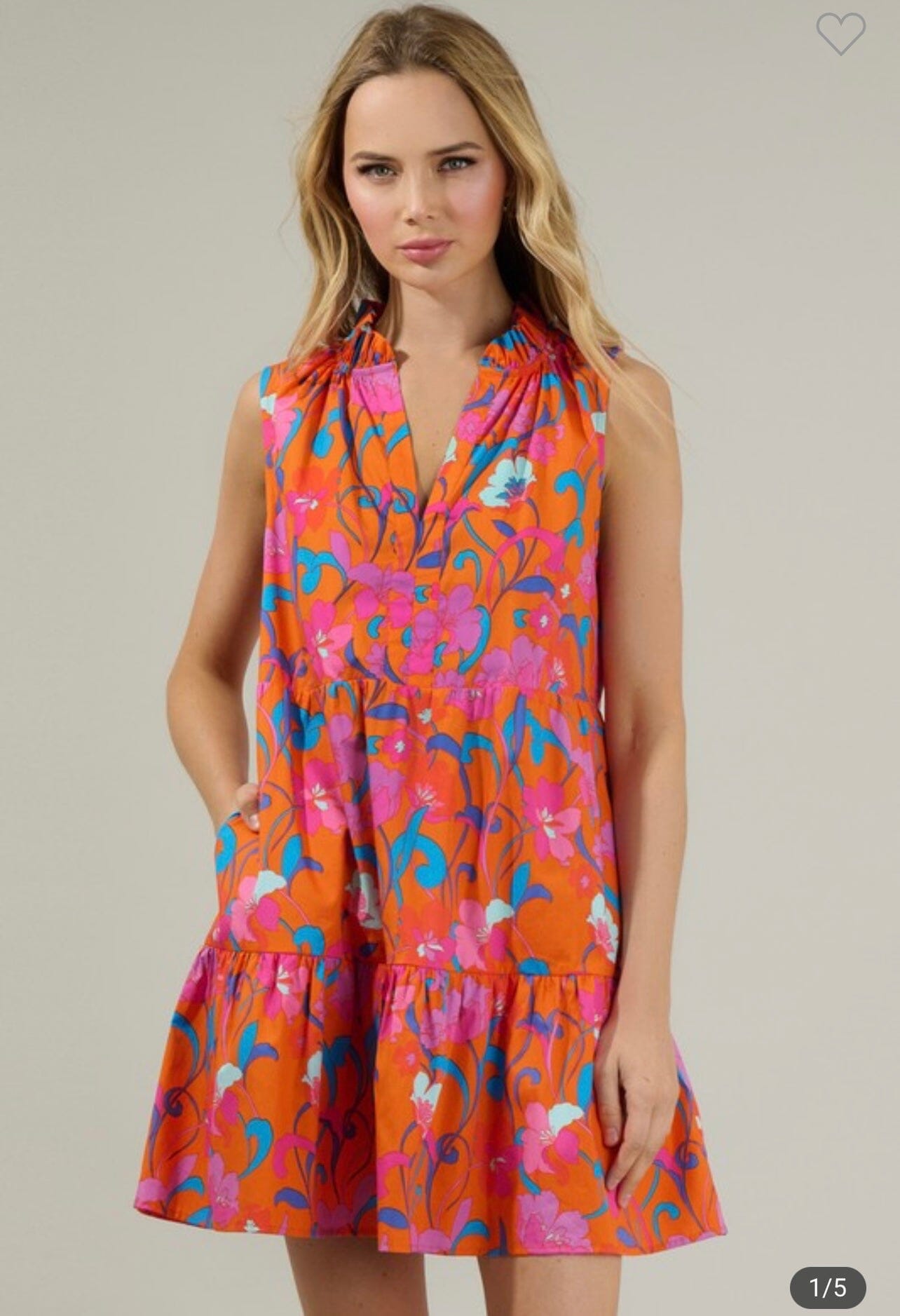 Baila Floral Dress SNAP-Something New And Pretty 