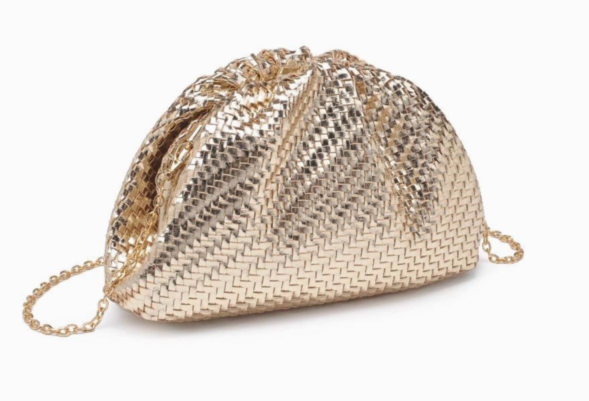 Basketweave Clutch moda luxe 