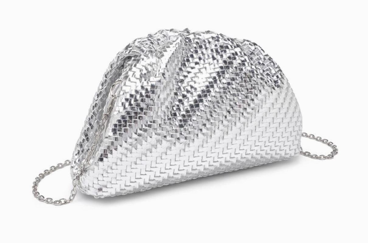 Basketweave Clutch moda luxe 