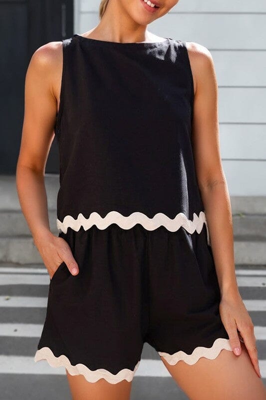 Black and White Scalloped Sets Kentce 