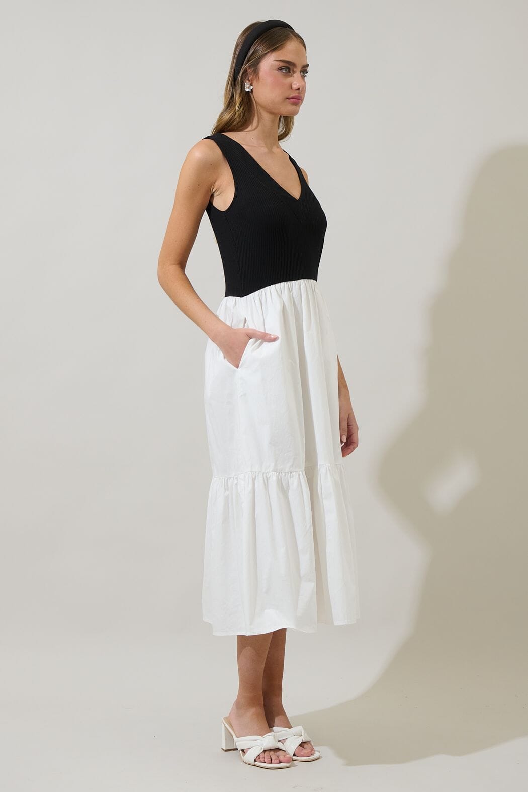 Black and White Selina Midi Sugarlips 