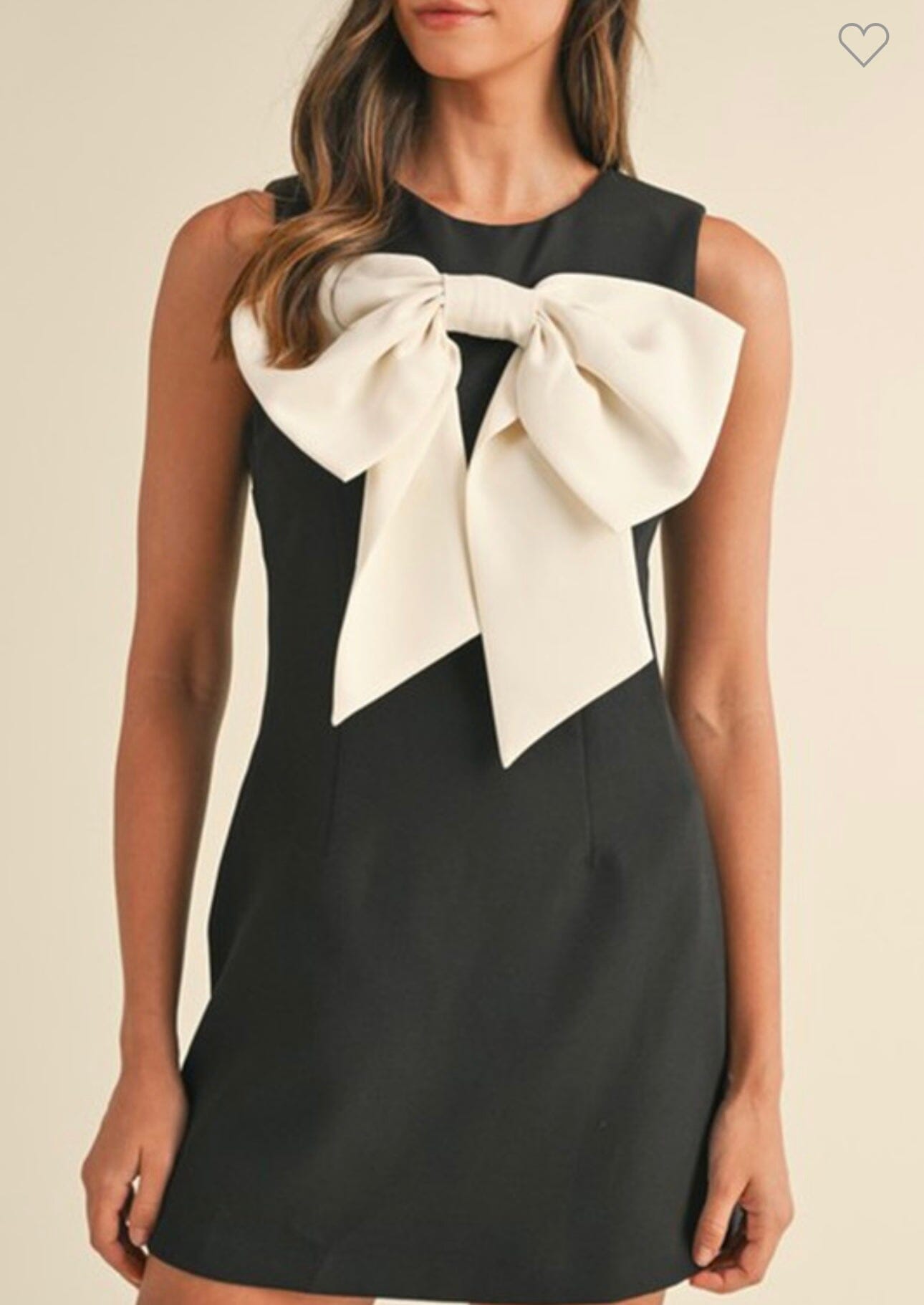 Black Bow Front Dress socali the label 
