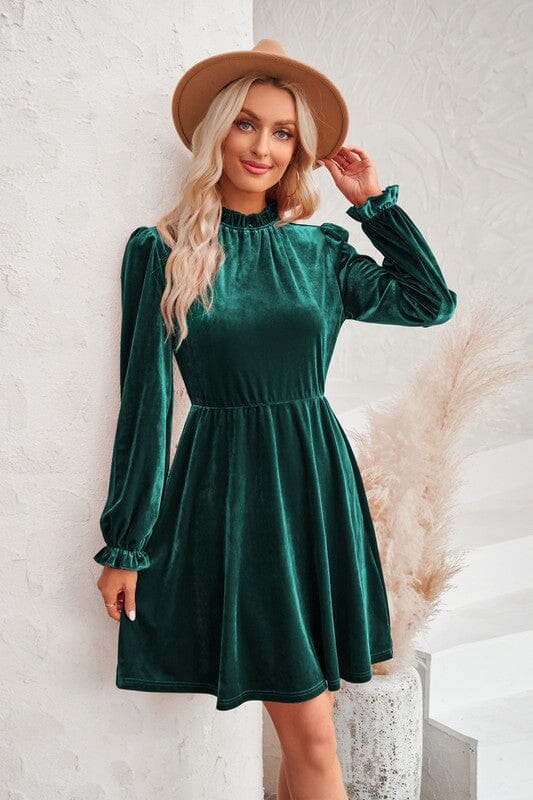 BLACK FRIDAY SPECIAL - Velvet Skater Dress Asia Direct 