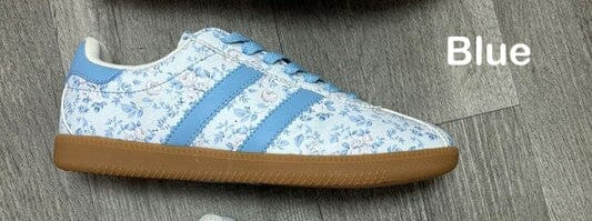 Blue Floral Sneakers - Ships Late May Let's See Style 