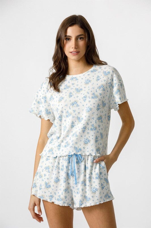 Blue Rose Print Lounge Set storia 