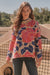 Bold Floral Mock Neck Sweater Jodifl 