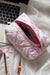 Bow Knot Quilted Zipper Makeup Bag kentce 