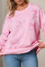 Bow Sequin Sweatshirt Shewin 