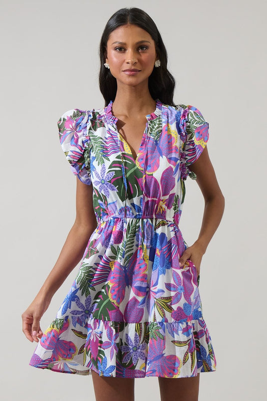 Butterfly Garden Purple Dress Sugarlips 