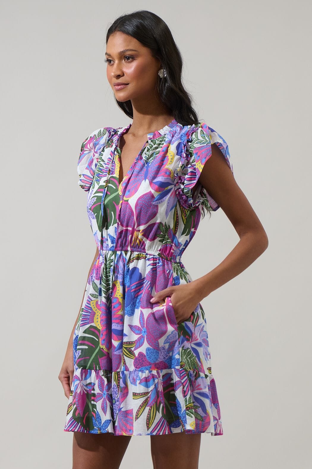 Butterfly Garden Purple Dress Sugarlips 