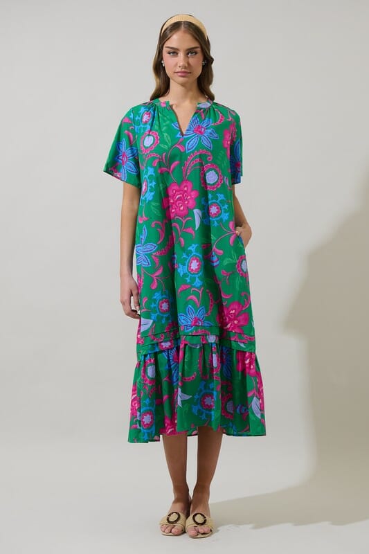 Cabina Floral Midi Sugarlips 