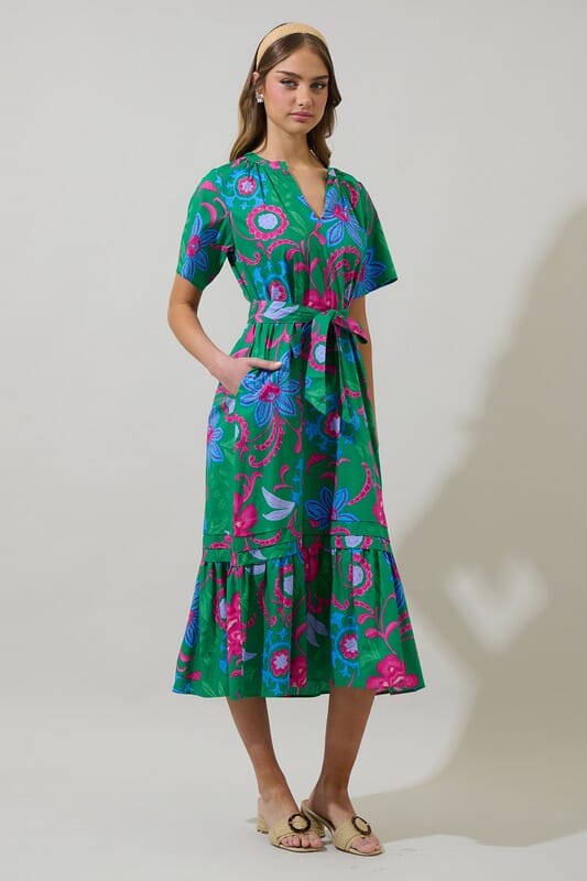 Cabina Floral Midi Sugarlips 