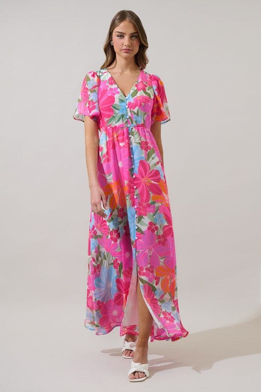 Calista Floral Maxi Dress Sugarlips 