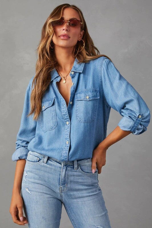 Chambray Pocket Shirt Wholesalesir 