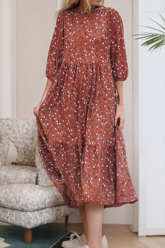 Chestnut Spotted Midi SNAP-Something New And Pretty 
