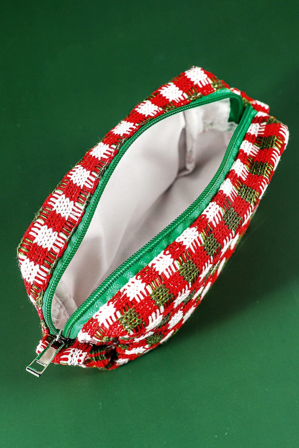 Christmas Crochet Zipper Makeup Bag Shiying 