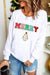 Christmas Tree Chenille Patch Graphic Sweatshirt Kentce 