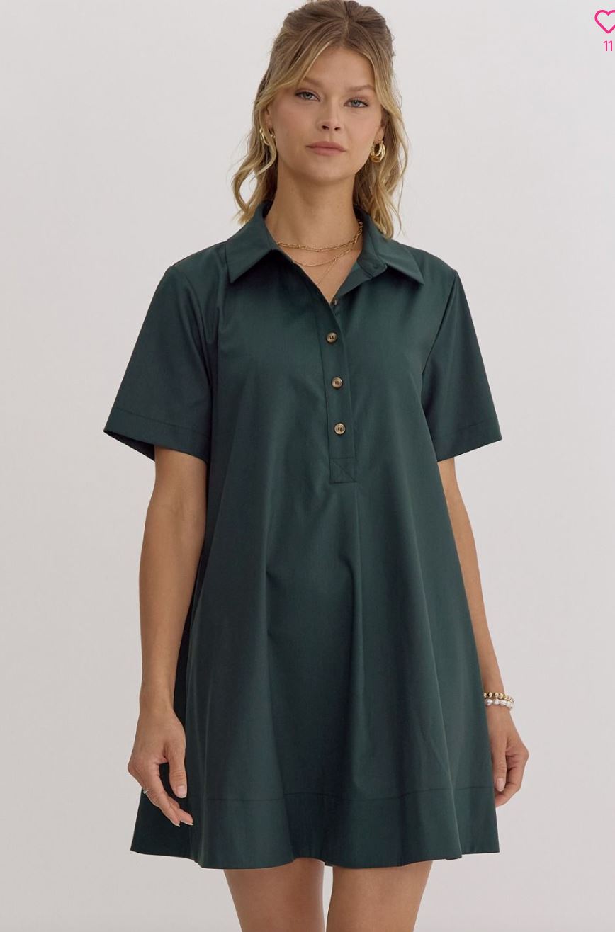 Classic Fall Shirt Dress entro 