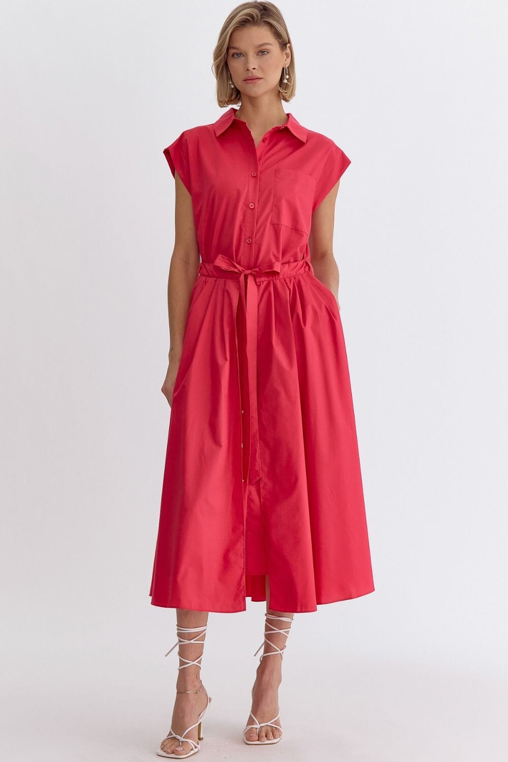 Collared Poplin Midi entro 