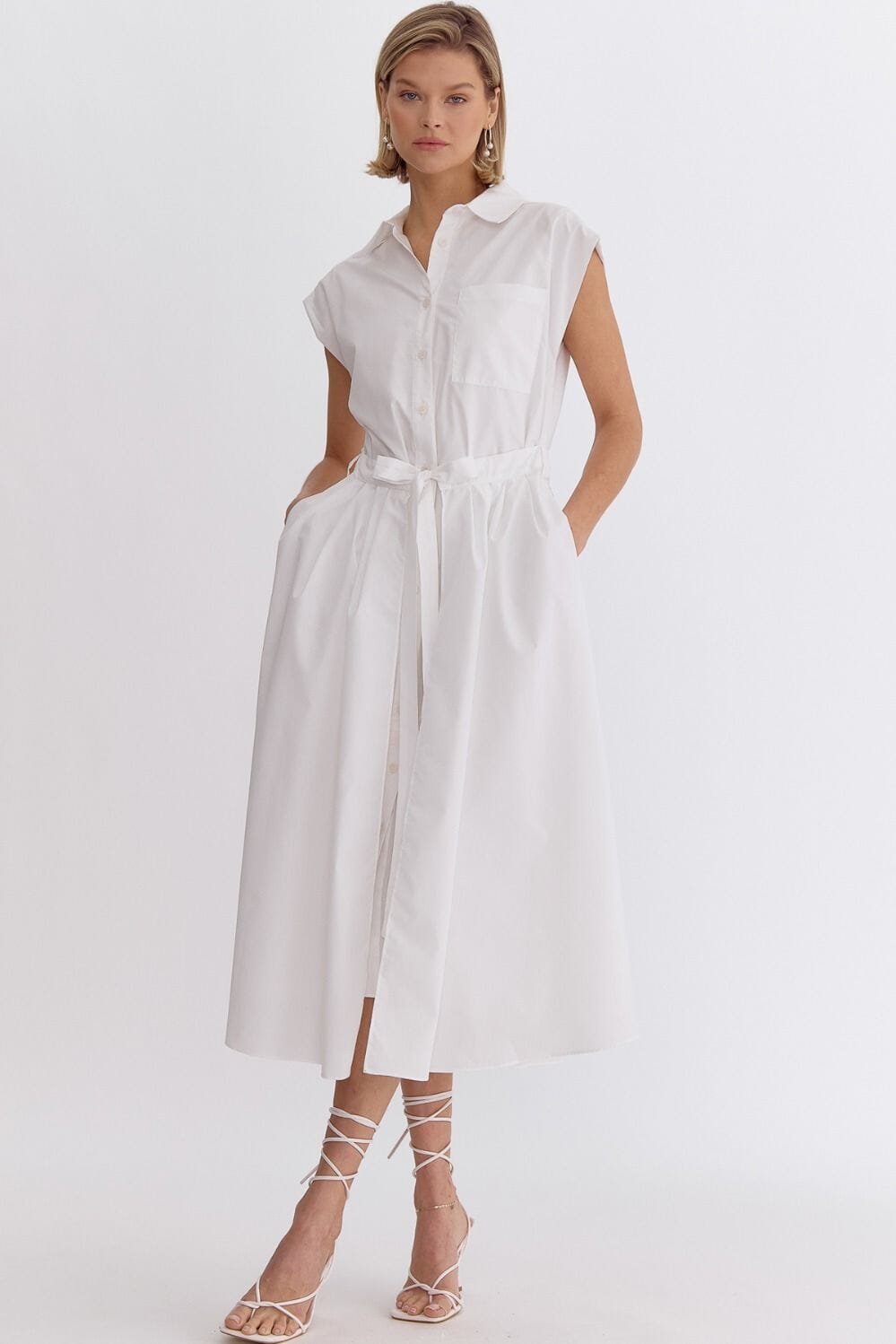 Collared Poplin Midi entro 