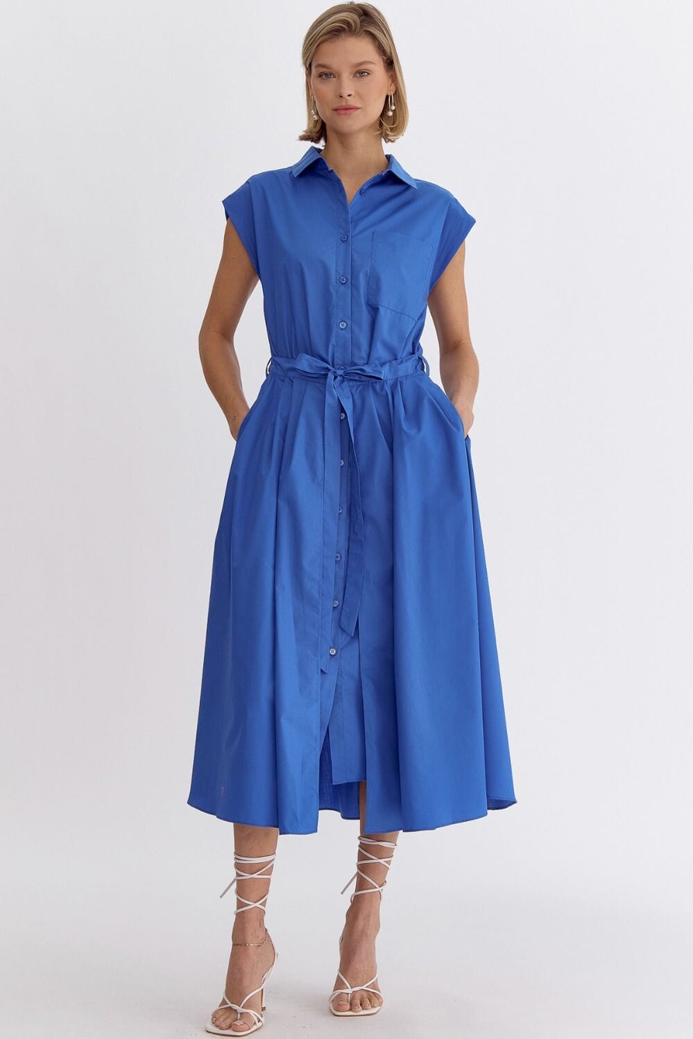 Collared Poplin Midi entro 