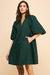 Collared Puff Sleeve Poplin Dress Pinch 