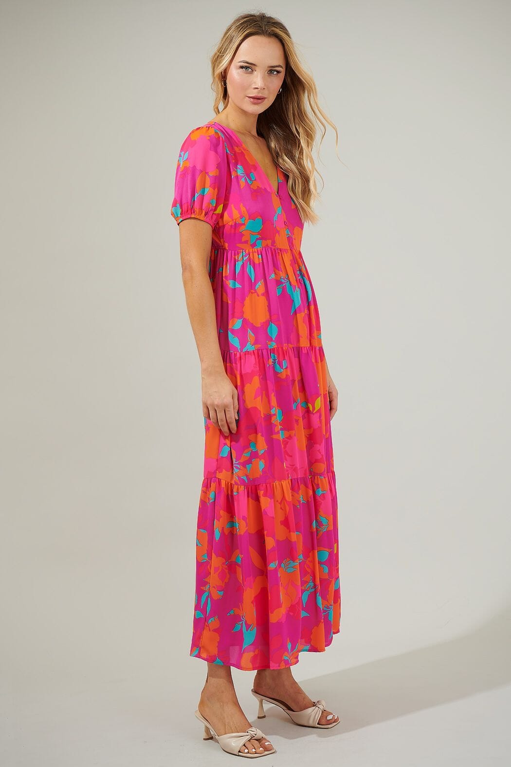 Constance Floral Monaco Dress Sugarlips 