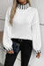 Contrast Stitch Mock Neck Sweater Asia Direct 