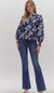 Cornflower Blue Floral Blouse entro 