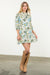 Cornflower Blue Floral Half Sleeve Dress THML 