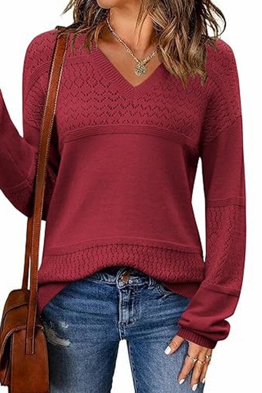Crochet Detail Sweater Wholesalesir 